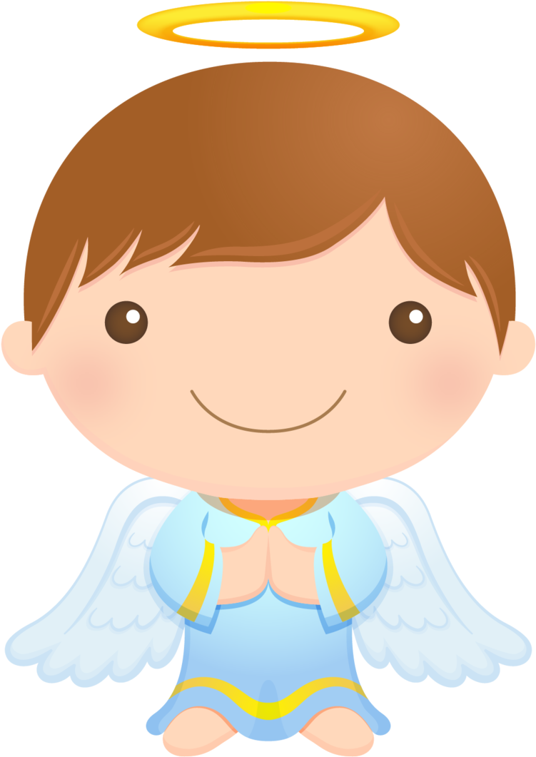 Cherub Angel First Communion Clip Art - Angel Comunion Png (751x1061), Png Download
