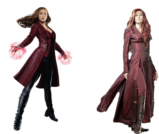 Wanda From Civil War - Scarlet Witch Png Civil War (646x543), Png Download