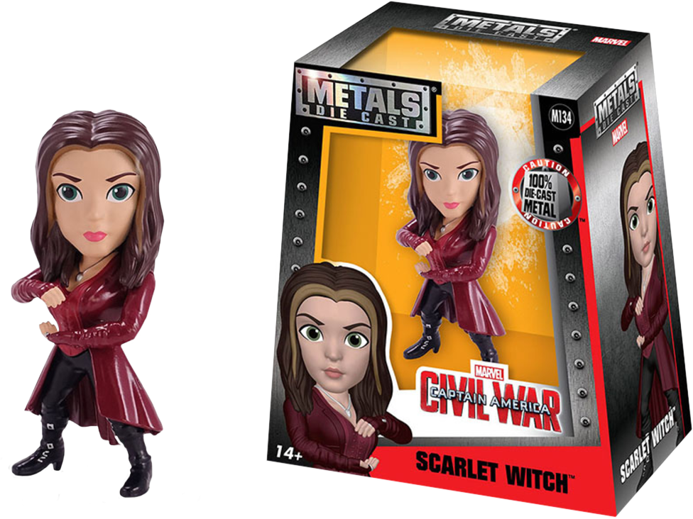 Civil War - Metals Die Cast Scarlet Witch (976x732), Png Download