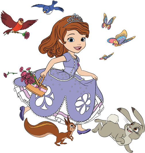 Disney Sofia The First Clip Art Image - Disney Junior Cliparts Jpeg (535x541), Png Download