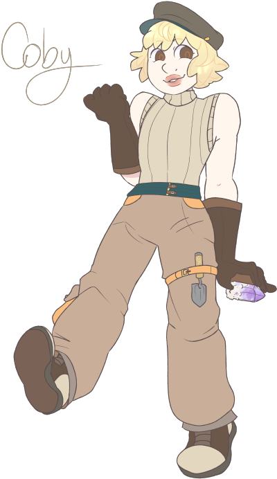 This Is Coby She's An Energetic And Spontaneous Gem - Cartoon (450x750), Png Download