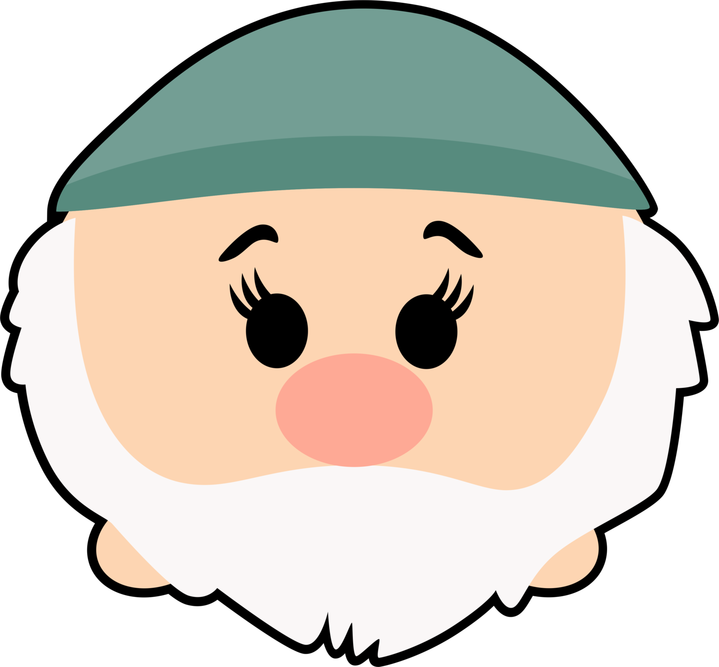 Disney Tsum Tsum Dwarfs (1458x1353), Png Download