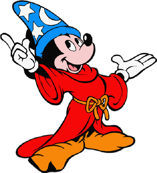 Mickey Mouse Mickey The Sorcerer Disney Halloween Characters - Mickey Mouse (600x600), Png Download