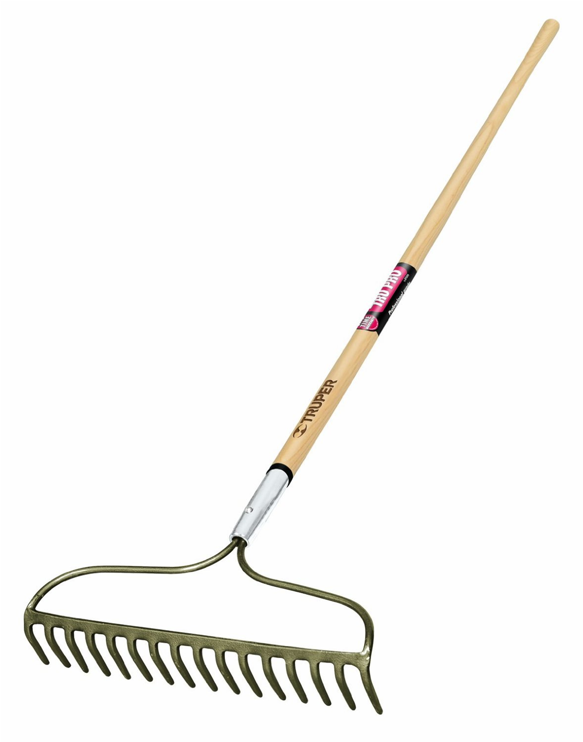 Truper Tru Pro Forged Bow Rake W/ 60" Handle - Rake (1491x1485), Png Download