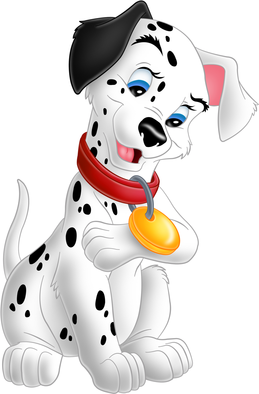 Dalmatian Clipart Disney Character - Personaje Dibujos Animados 101 Dálmatas Dalmata Dibujo (948x1341), Png Download