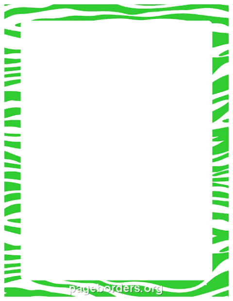Clipart Resolution 480*621 - Animal Print Page Border (480x621), Png Download