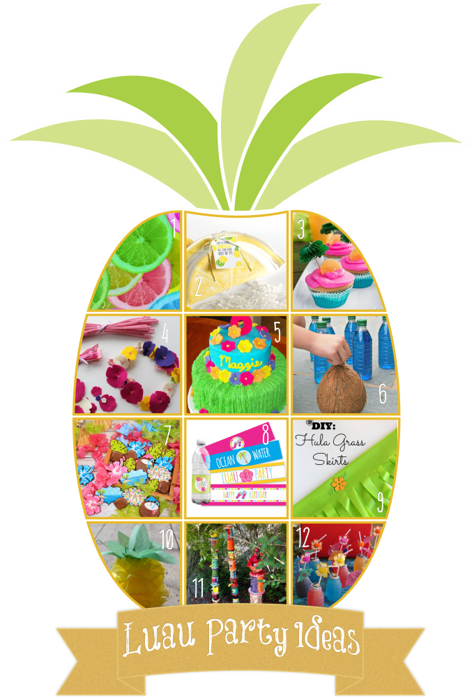 Tropical Luau Party Ideas July 21, 2015 - Colorful Lemons (680x1000), Png Download
