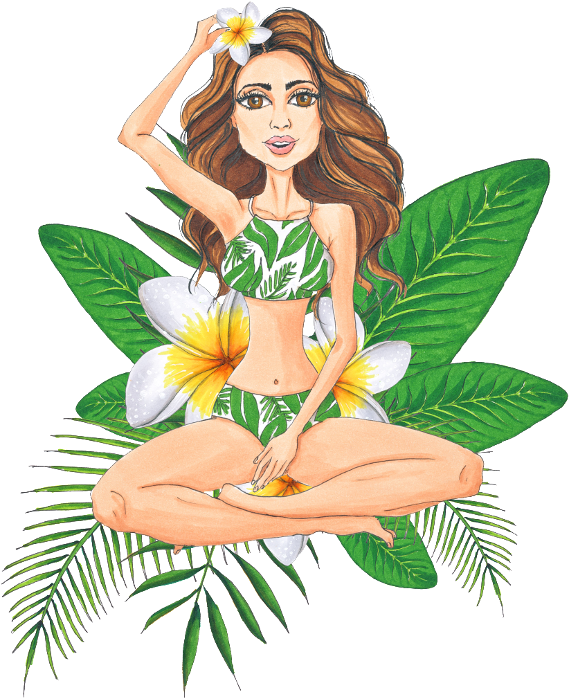 Welcome Lady In Bikini Summer Flag Garden Size Bb7457gf (1024x1024), Png Download