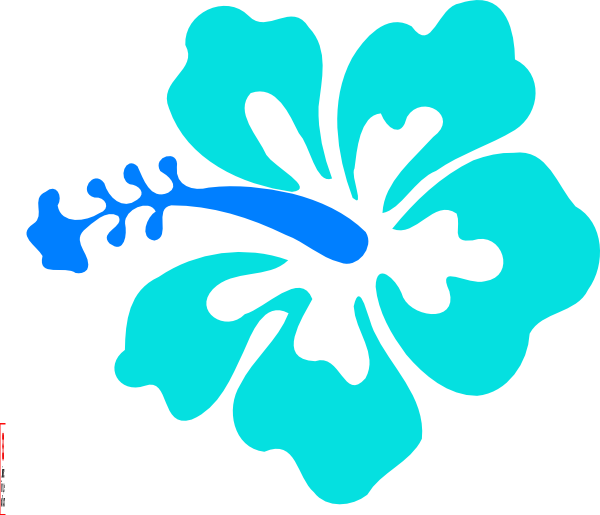 Luau - Hibiscus Clip Art (600x515), Png Download