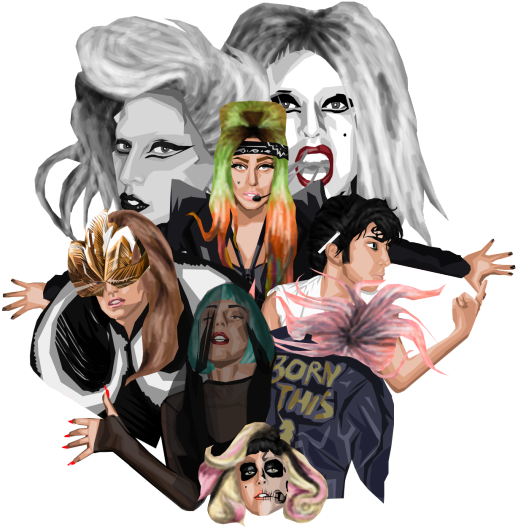 Tumblr Nrzzx0zb3f1uyd39wo2 540 - Lady Gaga (540x633), Png Download
