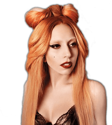 Music Stars - Lady Gaga Colorful Hair (391x436), Png Download