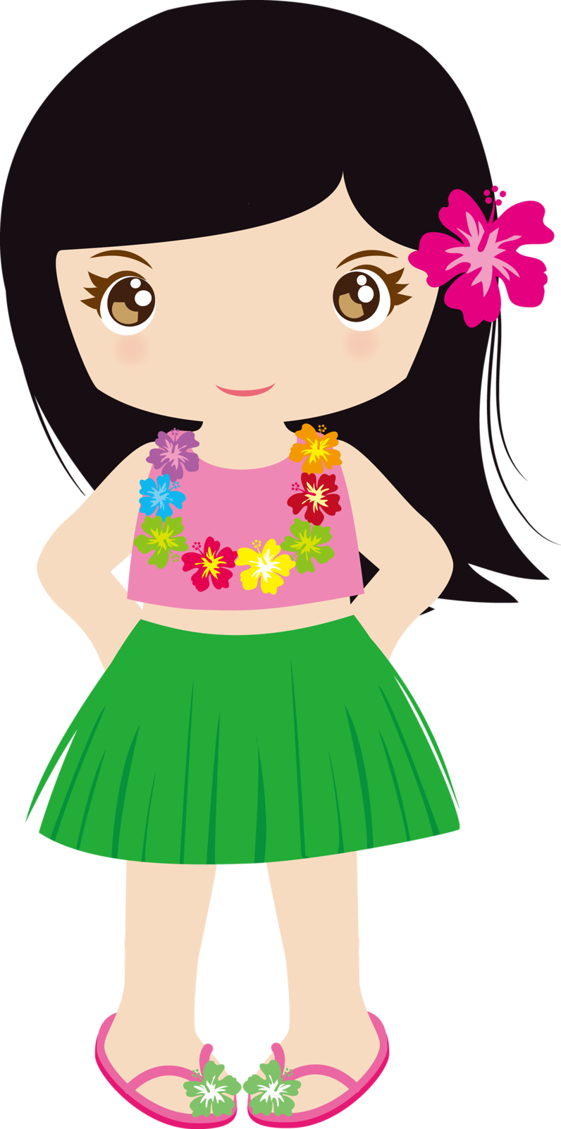 ○••°‿✿⁀summer‿✿⁀°••○ - Imagenes Hawaianas Animadas (796x1600), Png Download