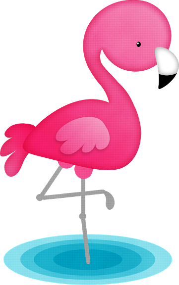 Clip Library Library Luau Havaianas Minus Festa - Cute Flamingo Clipart (361x576), Png Download