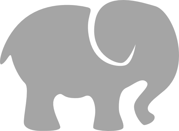 How To Set Use Grey Baby Elephant Clipart (600x442), Png Download