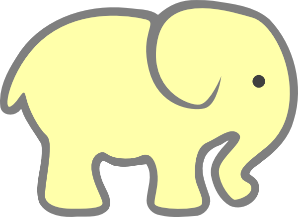 Elephants Silhouette - Elephant Clipart (600x436), Png Download
