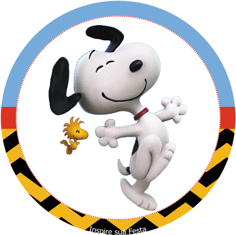 Snoopy Kit Festa Grátis Inspire Sua Festa ® Snoopy - Charlie E Snoopy Png (500x500), Png Download