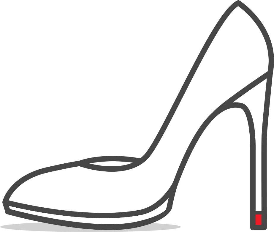 Heel Repair - Basic Pump (1000x1000), Png Download