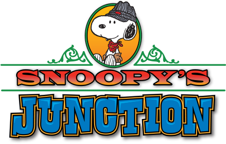 Snoopy's Junction - Planet Snoopy Ride Logos (500x376), Png Download