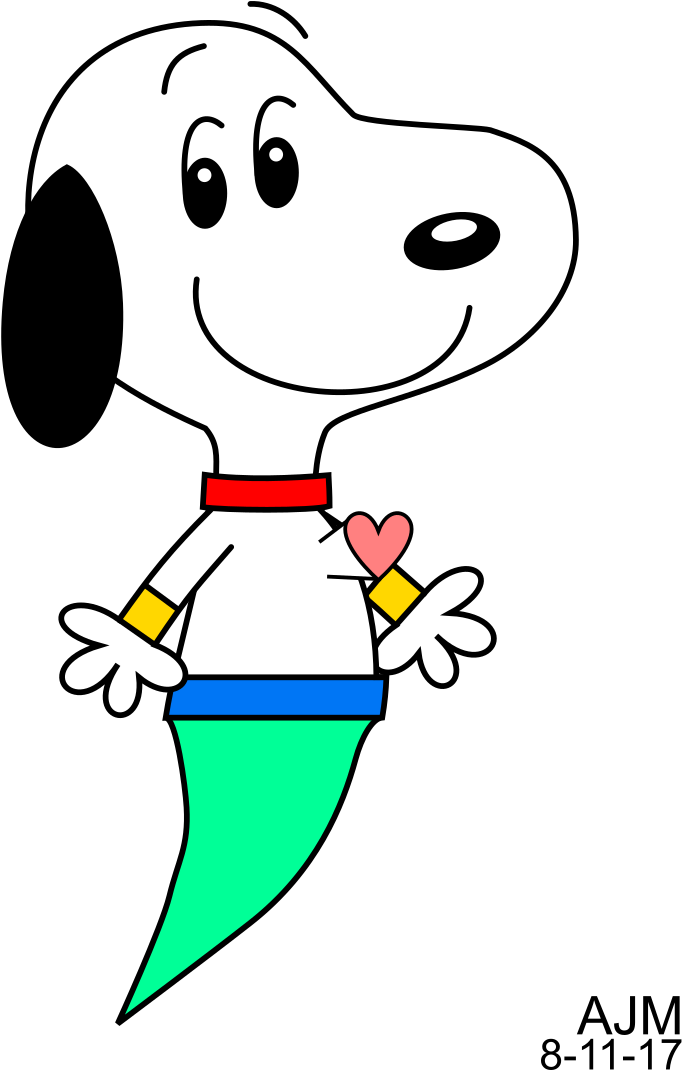 Genie Snoopy - Comics (794x1123), Png Download