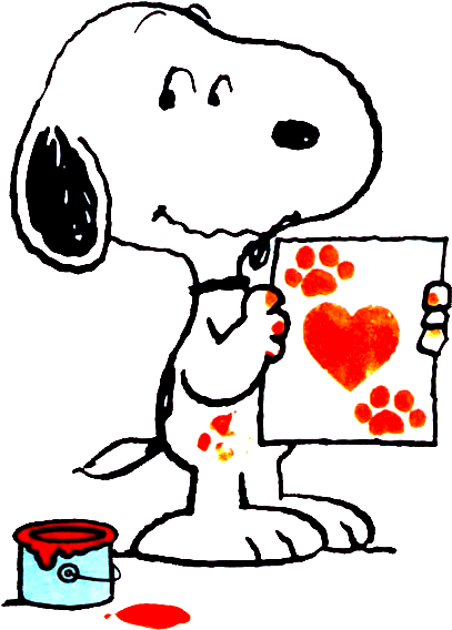 Snoopy Love Png - Snoopy Character (424x600), Png Download