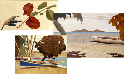 Marquetry Art Gallery - Marquetry (500x300), Png Download