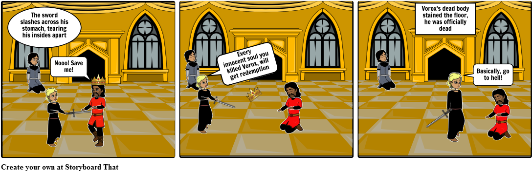 The Demon's Death - Cartoon (1106x368), Png Download