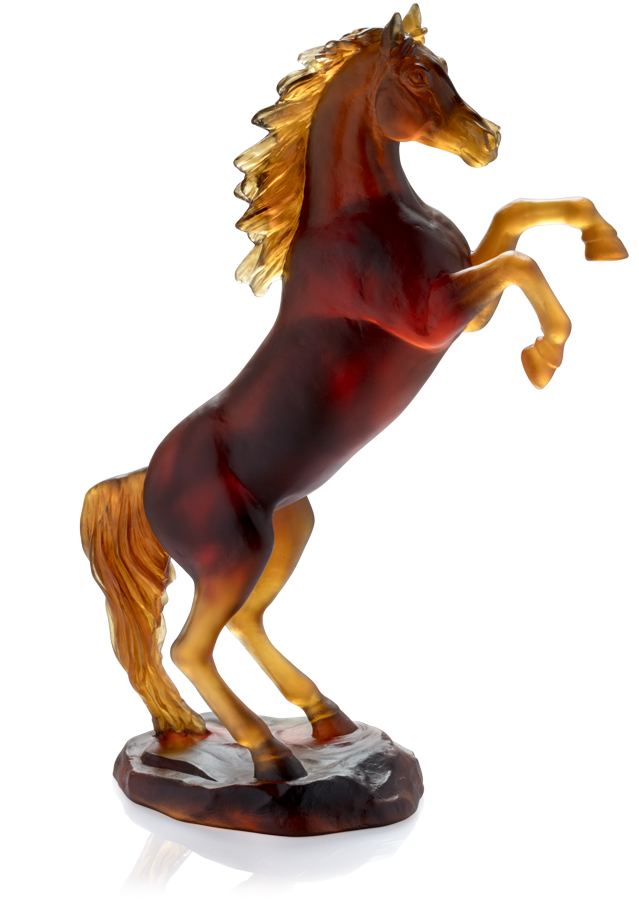 Chevaux Fougueux Ambre Brun 500ex 05585 (667x1000), Png Download