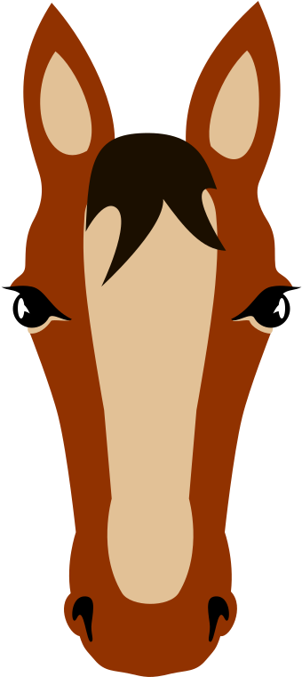 Horse Head Mask Horse Farm Gallop Horse Racing - Clip Art Of Horse Face Mask (530x750), Png Download
