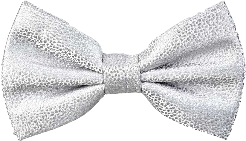 Textured Damon Bow Tie In Silver Reptile - Satin (1000x668), Png Download