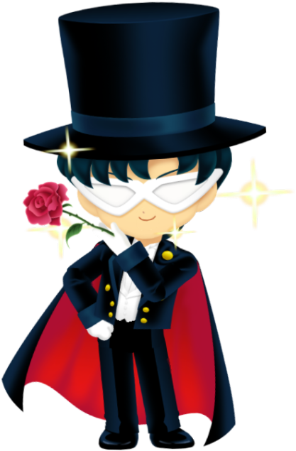 Tuxedo Mask Png - Sailor Moon Drops Tuxedo Mask (500x635), Png Download
