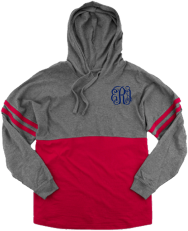 Boxercraft Hooded Pom Pom Jersey, Granite And Red *personalize - Alpha Kappa Alpha À Capuche Pom Pom Jersey (400x600), Png Download
