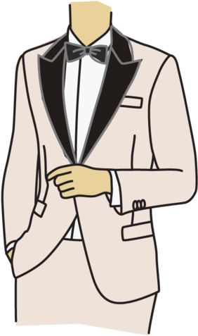 Tuxedo Shirts Can Have The Standard Placket Presentation - Portable Network Graphics (1000x500), Png Download