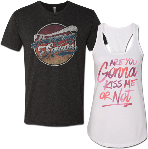 Vintage Logo Tee Kiss Me Tank - Roll Model - T-shirt (600x600), Png Download