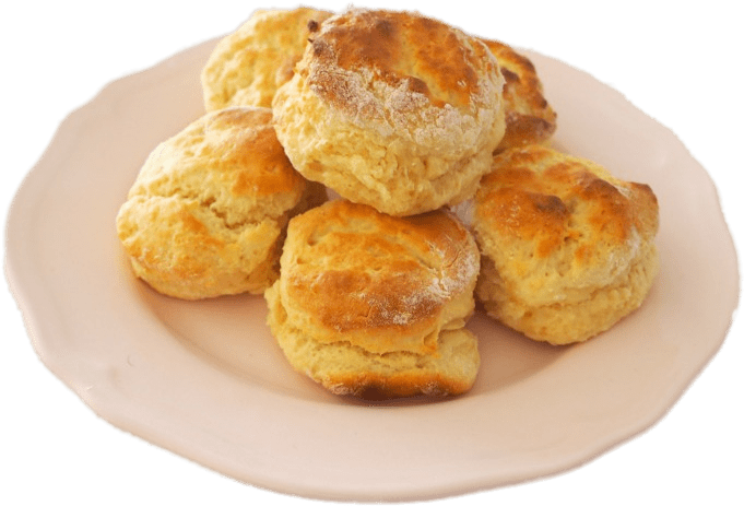 Scones On Plate Png (700x592), Png Download