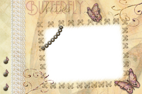 Photo Frame - Butterfly Kisses - Glasses (498x331), Png Download