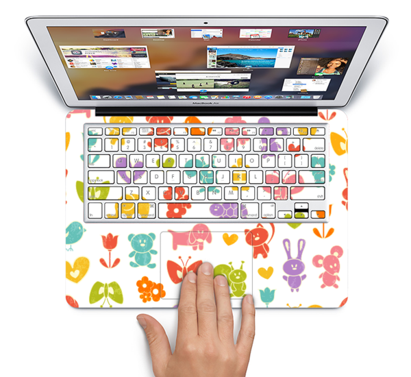 The Furry Fun-colored Critters Pattern Skin Set For - Sunky - Macbook Pro 15 Inch Case With Retina Display (600x550), Png Download