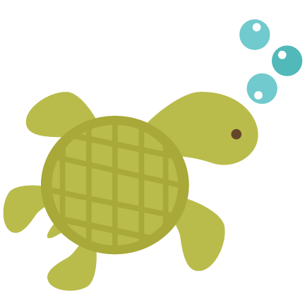 Clip Black And White Download Sea Underwater Free On - Sea Turtle Clipart Transparent (432x432), Png Download