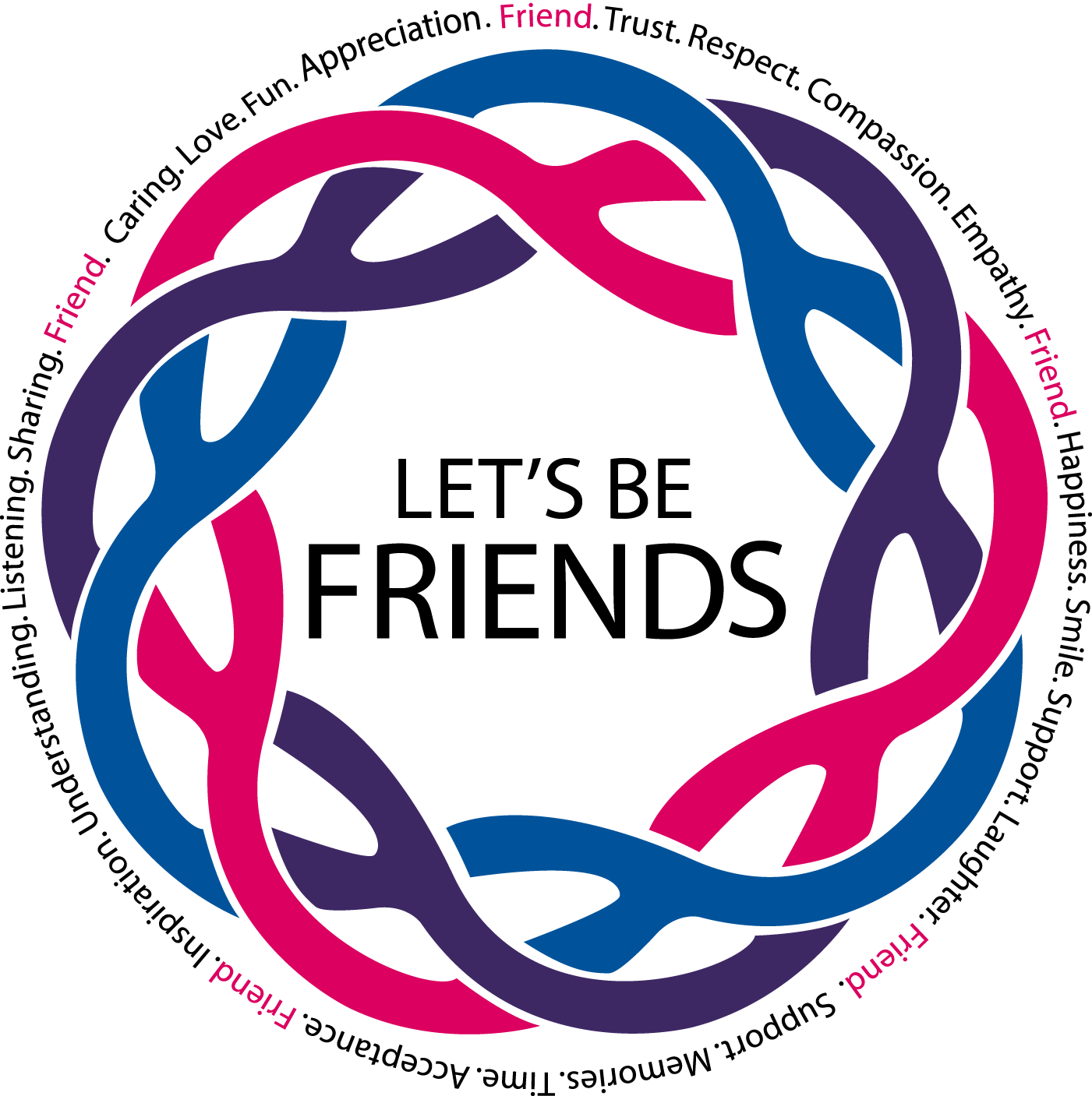 Friendship Project Logo - Braid Graphic Design (1401x1407), Png Download