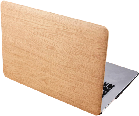 Wooden Laptop Case - Laptop (480x480), Png Download