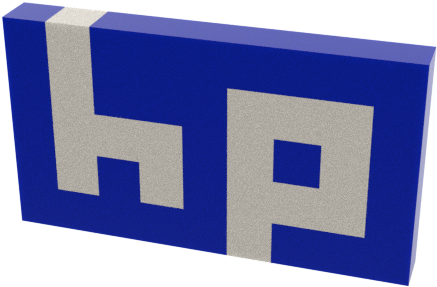 Hp Logo - Majorelle Blue (480x480), Png Download