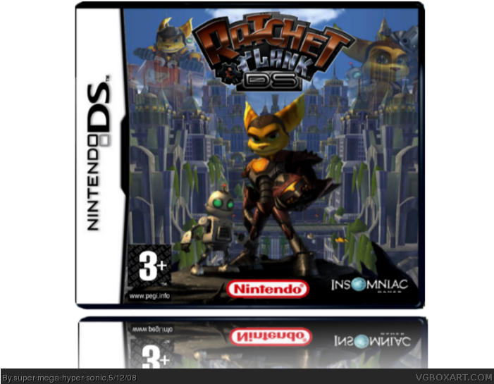 Ratchet And Clank Ds Box Art Cover - Ratchet E Clank Nds (700x634), Png Download