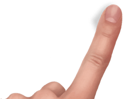 Touch Screen Finger Png (400x400), Png Download