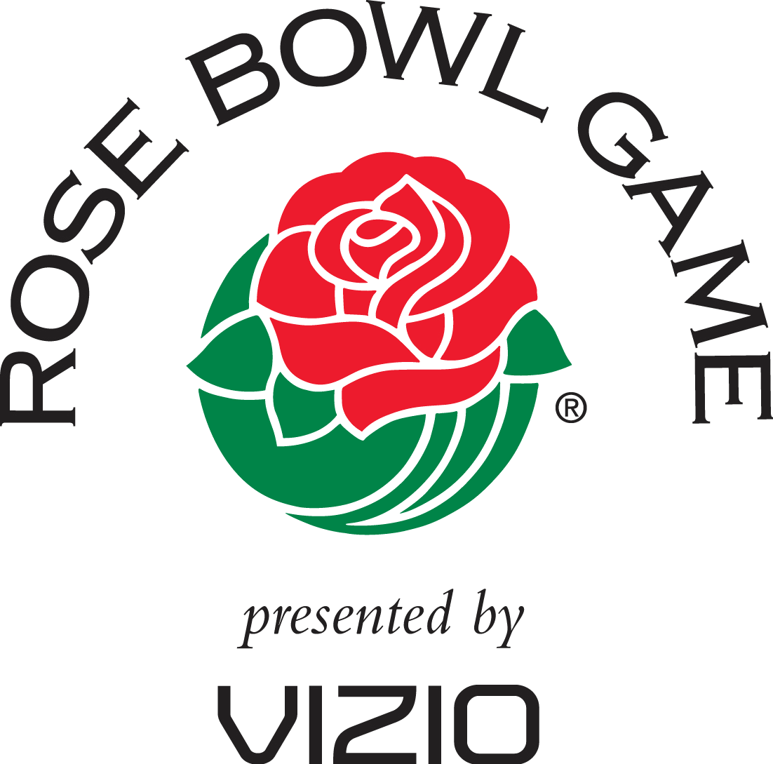 Rose Bowl Game Presented By Vizio - Rose Bowl Game Logo (1102x1089), Png Download