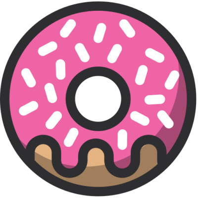 Handmade With Love - Donut Icon (400x400), Png Download