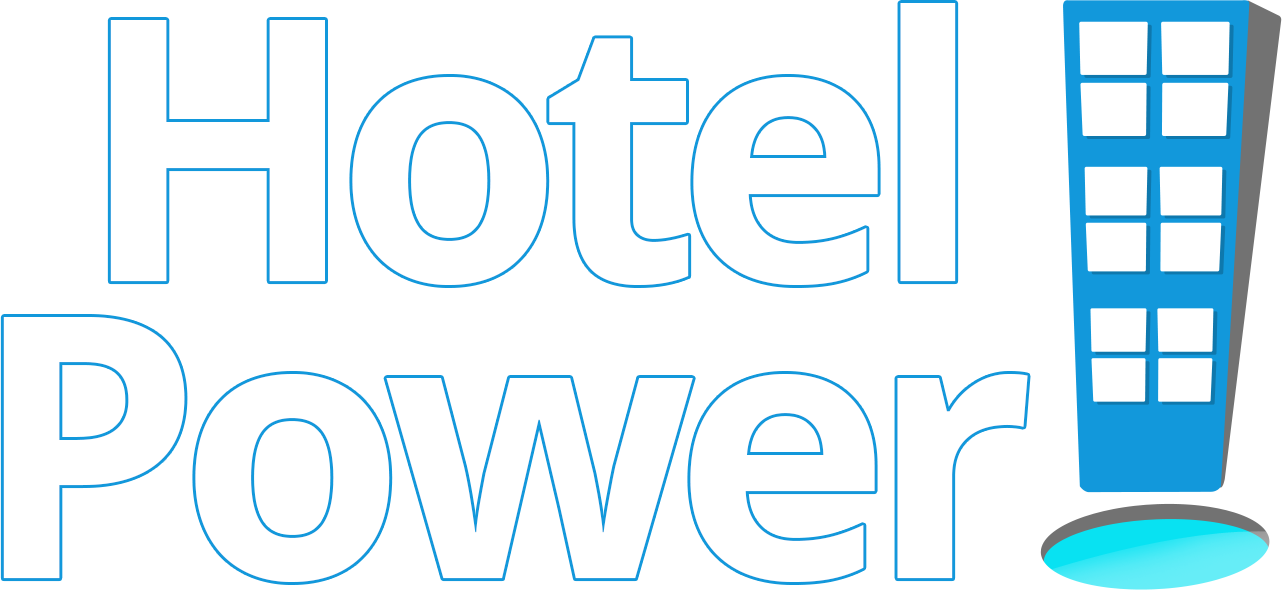 Hp Logo White - Hotel Power Logo (1282x590), Png Download