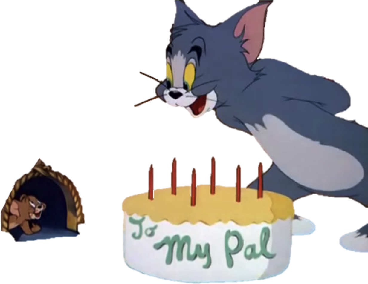 Tom And Jerry Birthday Png (1500x988), Png Download