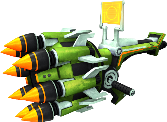 Ironically Named, The Peacemaker Is The Advanced Version - Ratchet And Clank Combustor (600x442), Png Download