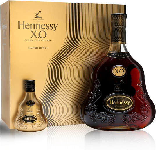 Hennessy Xo With Tom Dixon 5cl Gift Set - Hennessy Xo Limited Edition Gold (535x623), Png Download