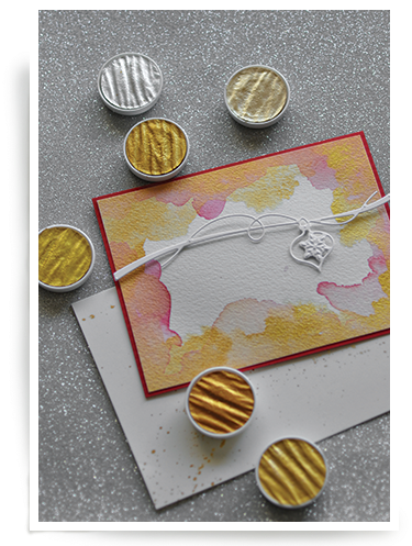 Metallic Watercolor - Macaroon (400x510), Png Download