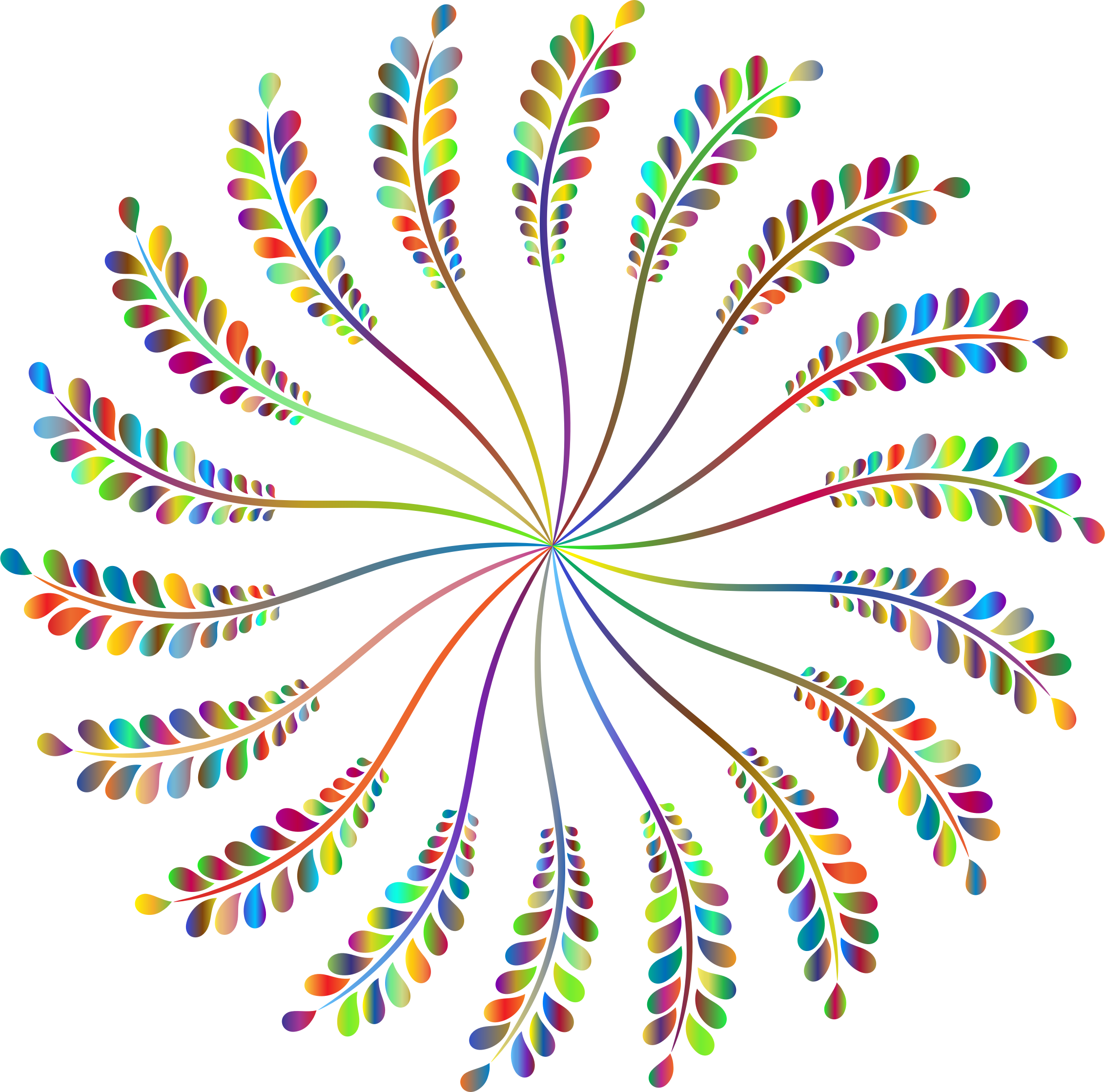 This Free Icons Png Design Of Leafy Vine Design Prismatic (2264x2238), Png Download